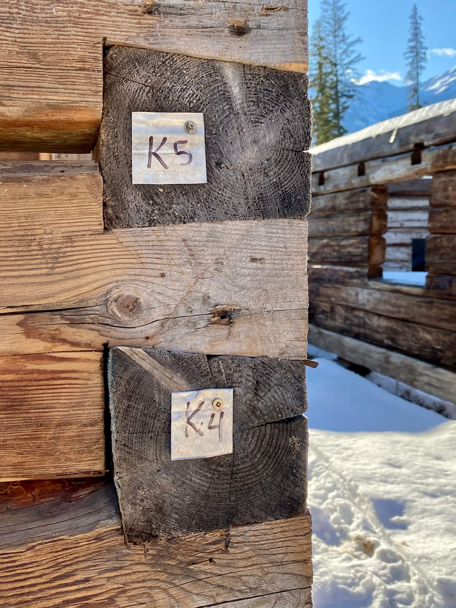 For Sale Heritage Dovetail Log Shell Hand Hewn L Shaped